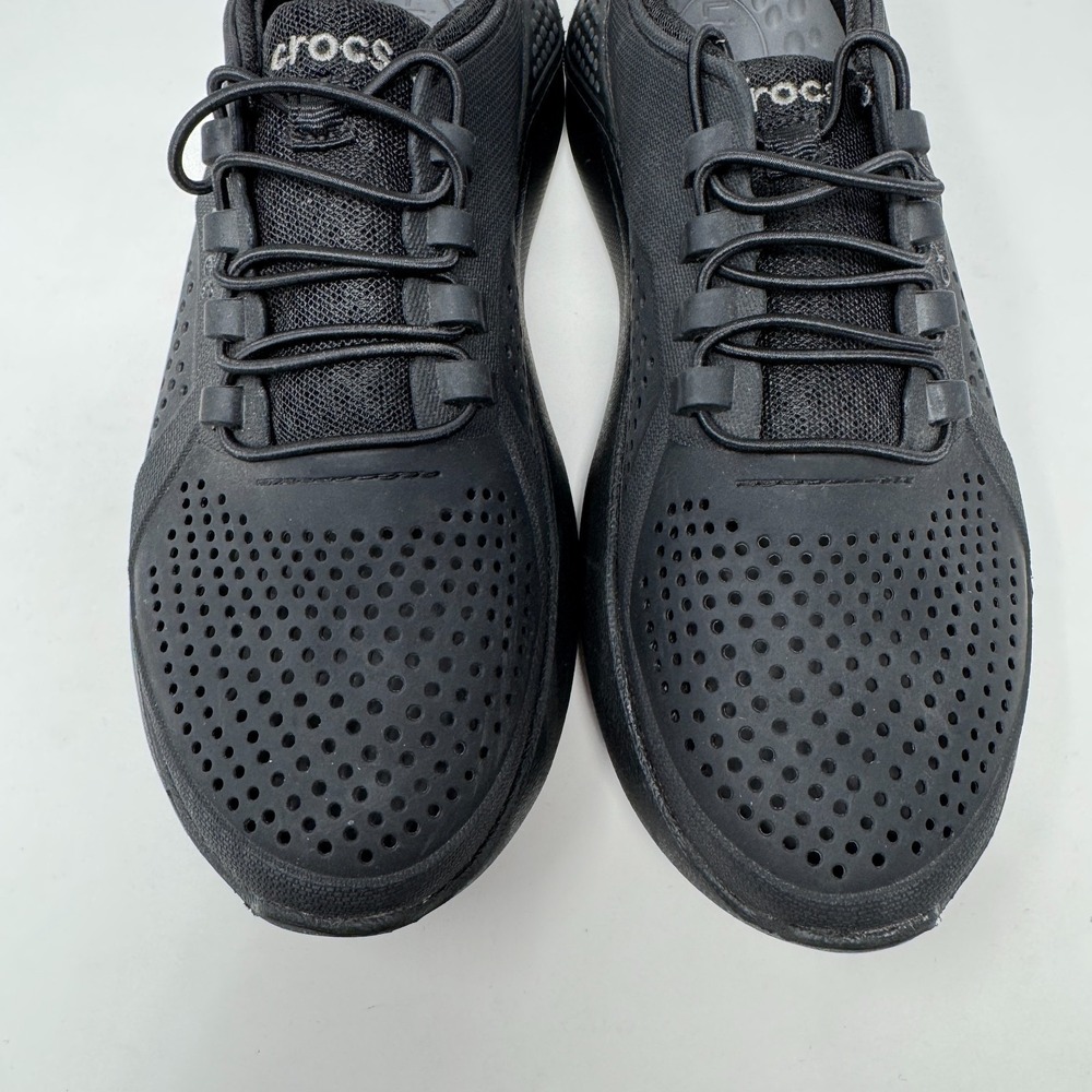 Crocs LiteRide Pacer Shoes Black 206011 Athletic Sneakers Kids Size J5 - Picture 5 of 12